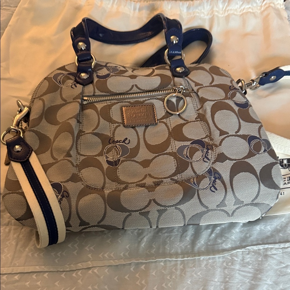 Coach Poppy Signature Two Way Bag NWOT